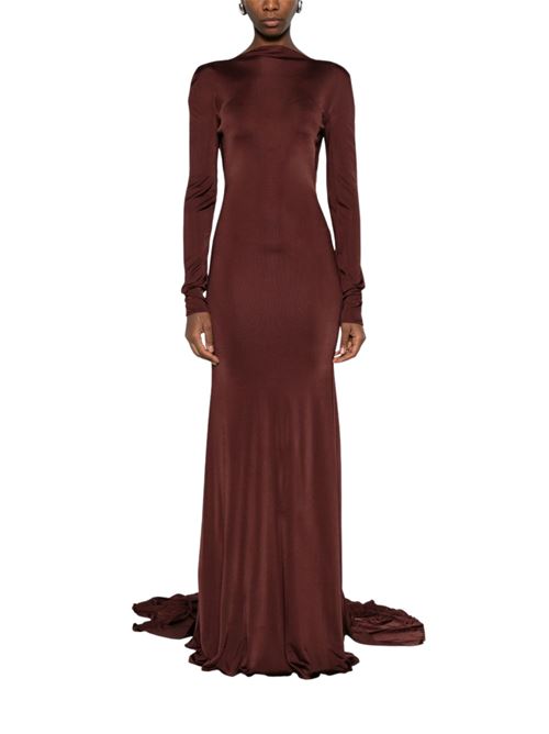 Long dress DAVID KOMA | PF25DK07DLBURGUNDY